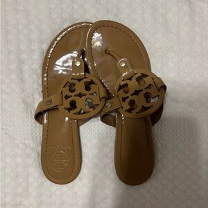 Tory Burch Brown Leather Sandals